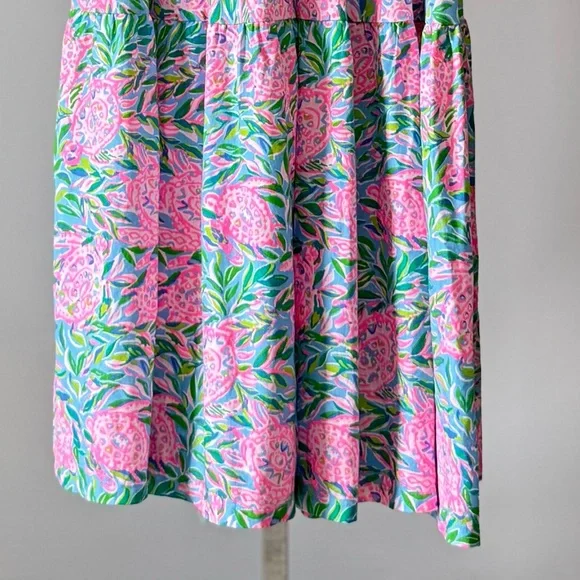 Lilly Pulitzer Malone Maxi Dress Frenchie Blue -Turtley In Love SIZE:XL - Picture 4 of 15